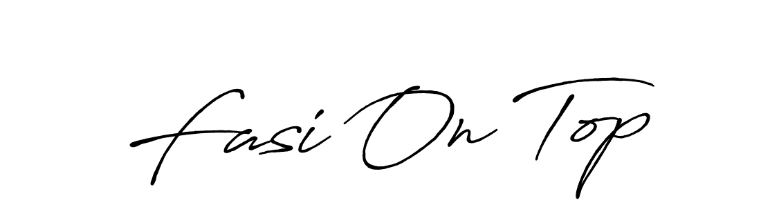 Also we have Fasi On Top name is the best signature style. Create professional handwritten signature collection using Antro_Vectra_Bolder autograph style. Fasi On Top signature style 7 images and pictures png