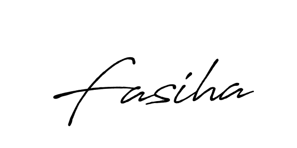 Use a signature maker to create a handwritten signature online. With this signature software, you can design (Antro_Vectra_Bolder) your own signature for name Fasiha. Fasiha signature style 7 images and pictures png