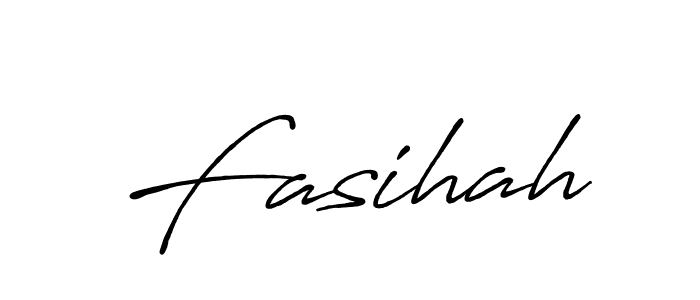 Create a beautiful signature design for name Fasihah. With this signature (Antro_Vectra_Bolder) fonts, you can make a handwritten signature for free. Fasihah signature style 7 images and pictures png