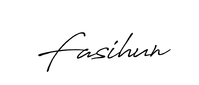 Also we have Fasihun name is the best signature style. Create professional handwritten signature collection using Antro_Vectra_Bolder autograph style. Fasihun signature style 7 images and pictures png