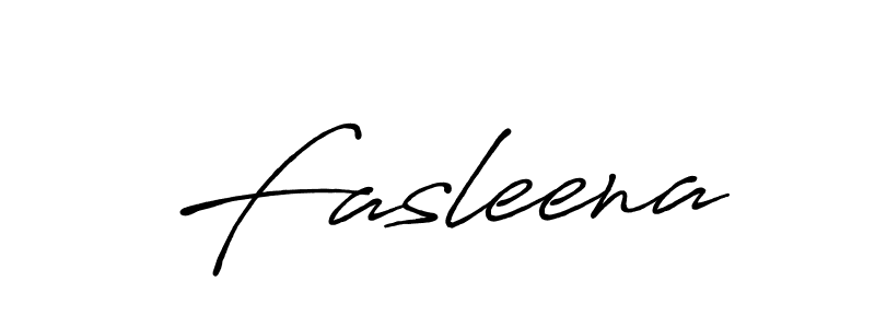 Make a beautiful signature design for name Fasleena. With this signature (Antro_Vectra_Bolder) style, you can create a handwritten signature for free. Fasleena signature style 7 images and pictures png