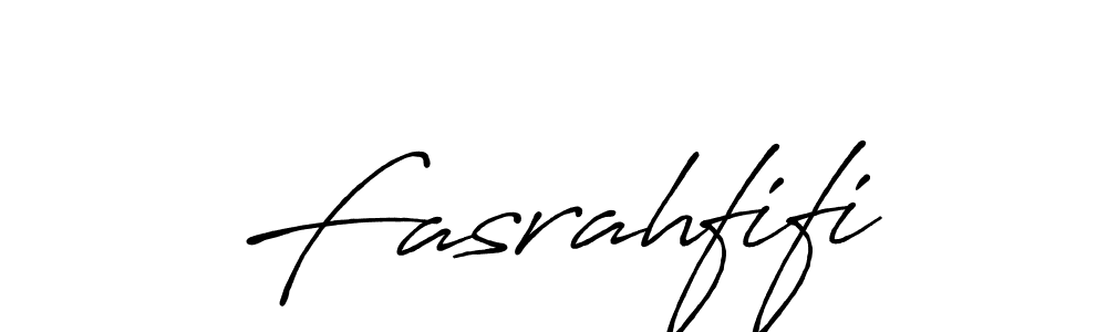 Create a beautiful signature design for name Fasrahfifi. With this signature (Antro_Vectra_Bolder) fonts, you can make a handwritten signature for free. Fasrahfifi signature style 7 images and pictures png