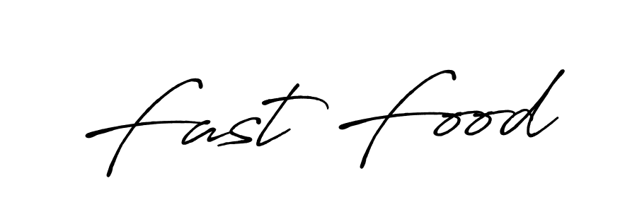 How to make Fast Food name signature. Use Antro_Vectra_Bolder style for creating short signs online. This is the latest handwritten sign. Fast Food signature style 7 images and pictures png