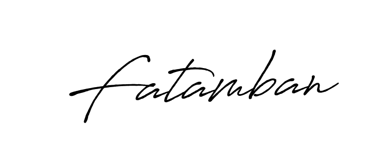 How to make Fatamban signature? Antro_Vectra_Bolder is a professional autograph style. Create handwritten signature for Fatamban name. Fatamban signature style 7 images and pictures png