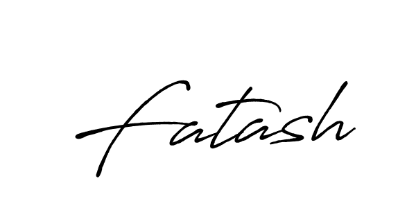 Make a beautiful signature design for name Fatash. With this signature (Antro_Vectra_Bolder) style, you can create a handwritten signature for free. Fatash signature style 7 images and pictures png