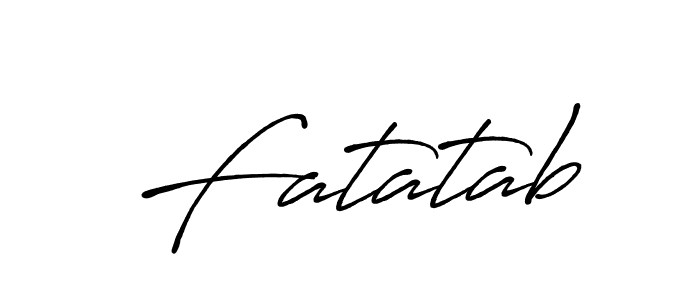 Antro_Vectra_Bolder is a professional signature style that is perfect for those who want to add a touch of class to their signature. It is also a great choice for those who want to make their signature more unique. Get Fatatab name to fancy signature for free. Fatatab signature style 7 images and pictures png