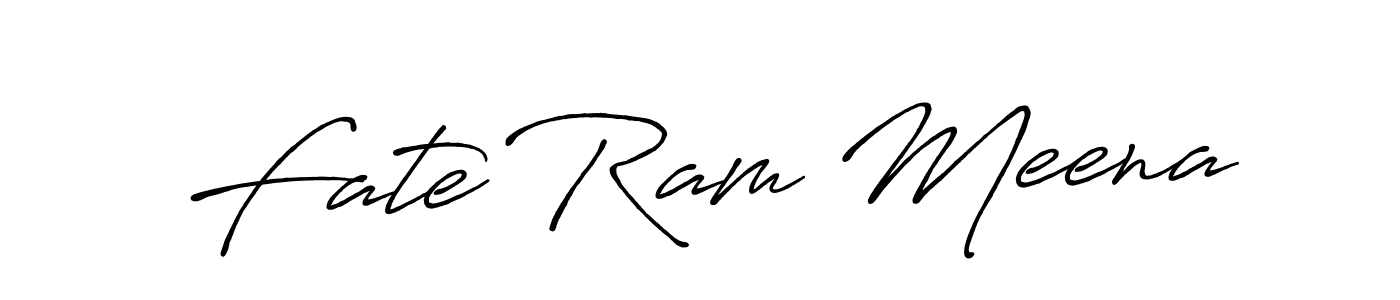 Fate Ram Meena stylish signature style. Best Handwritten Sign (Antro_Vectra_Bolder) for my name. Handwritten Signature Collection Ideas for my name Fate Ram Meena. Fate Ram Meena signature style 7 images and pictures png
