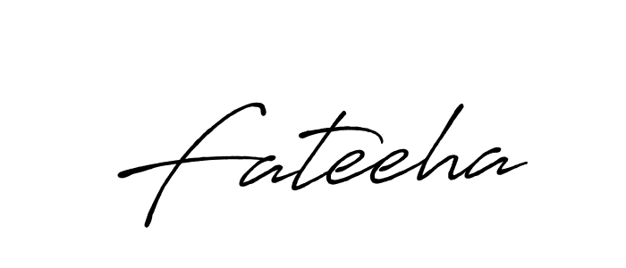 How to make Fateeha signature? Antro_Vectra_Bolder is a professional autograph style. Create handwritten signature for Fateeha name. Fateeha signature style 7 images and pictures png