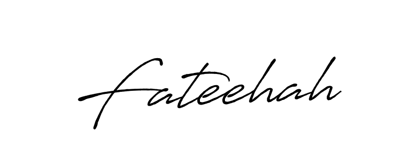 Make a beautiful signature design for name Fateehah. With this signature (Antro_Vectra_Bolder) style, you can create a handwritten signature for free. Fateehah signature style 7 images and pictures png
