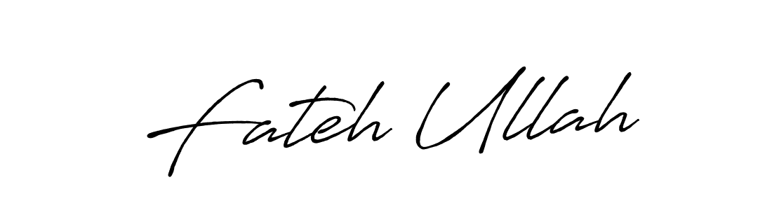 Fateh Ullah stylish signature style. Best Handwritten Sign (Antro_Vectra_Bolder) for my name. Handwritten Signature Collection Ideas for my name Fateh Ullah. Fateh Ullah signature style 7 images and pictures png