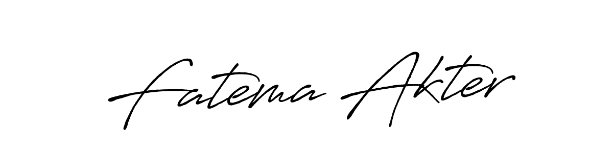 Also we have Fatema Akter name is the best signature style. Create professional handwritten signature collection using Antro_Vectra_Bolder autograph style. Fatema Akter signature style 7 images and pictures png