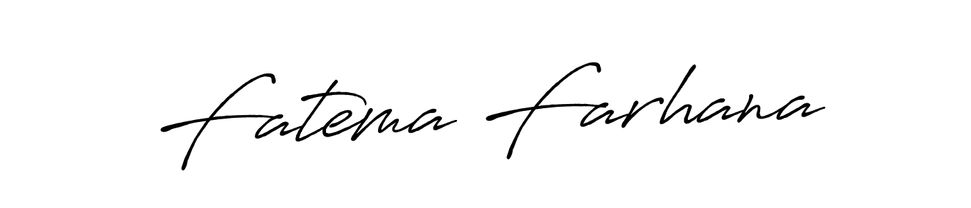 Use a signature maker to create a handwritten signature online. With this signature software, you can design (Antro_Vectra_Bolder) your own signature for name Fatema Farhana. Fatema Farhana signature style 7 images and pictures png