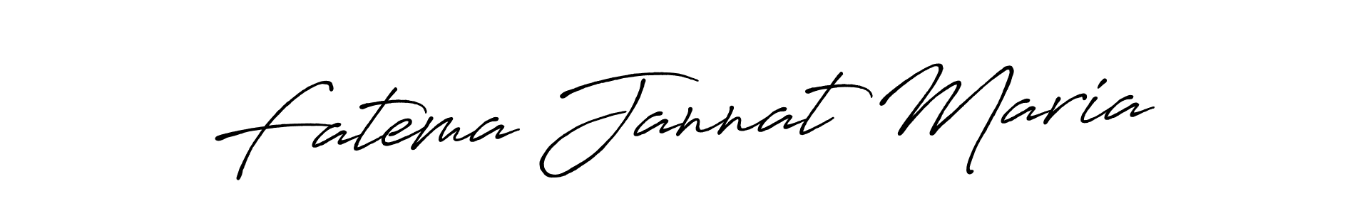 Also You can easily find your signature by using the search form. We will create Fatema Jannat Maria name handwritten signature images for you free of cost using Antro_Vectra_Bolder sign style. Fatema Jannat Maria signature style 7 images and pictures png