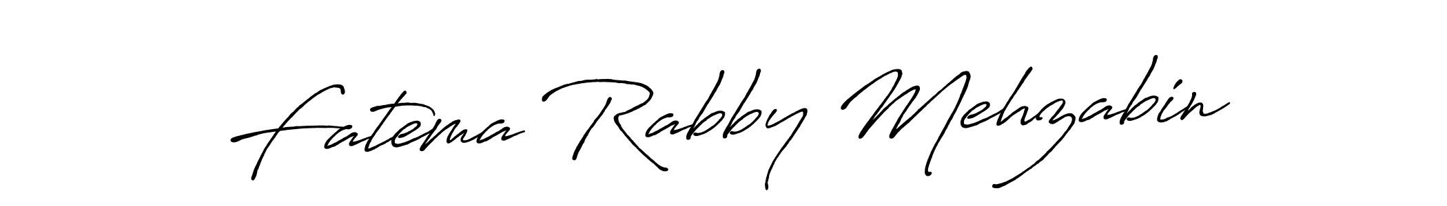 Use a signature maker to create a handwritten signature online. With this signature software, you can design (Antro_Vectra_Bolder) your own signature for name Fatema Rabby Mehzabin. Fatema Rabby Mehzabin signature style 7 images and pictures png