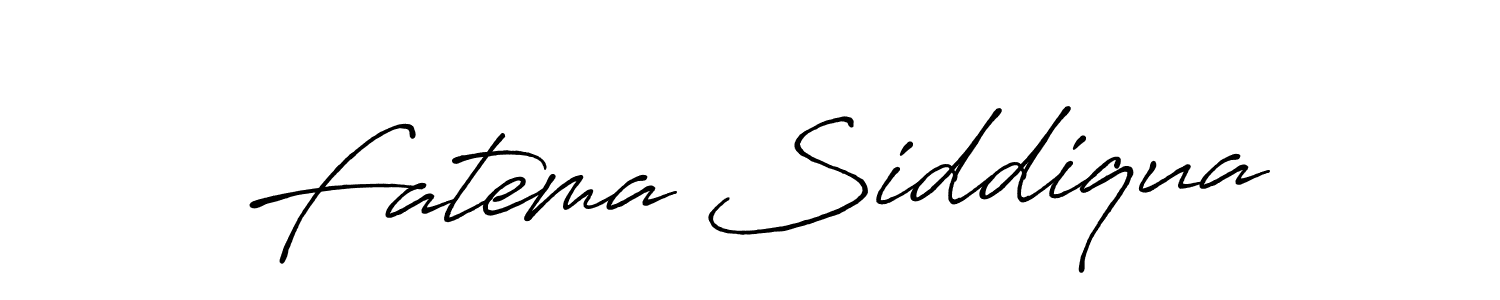 Design your own signature with our free online signature maker. With this signature software, you can create a handwritten (Antro_Vectra_Bolder) signature for name Fatema Siddiqua. Fatema Siddiqua signature style 7 images and pictures png