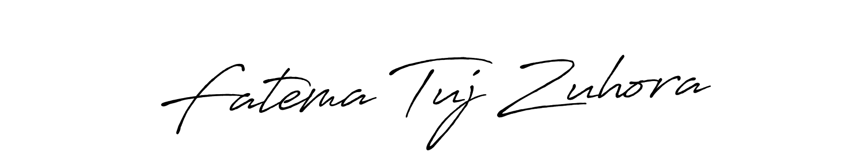Design your own signature with our free online signature maker. With this signature software, you can create a handwritten (Antro_Vectra_Bolder) signature for name Fatema Tuj Zuhora. Fatema Tuj Zuhora signature style 7 images and pictures png