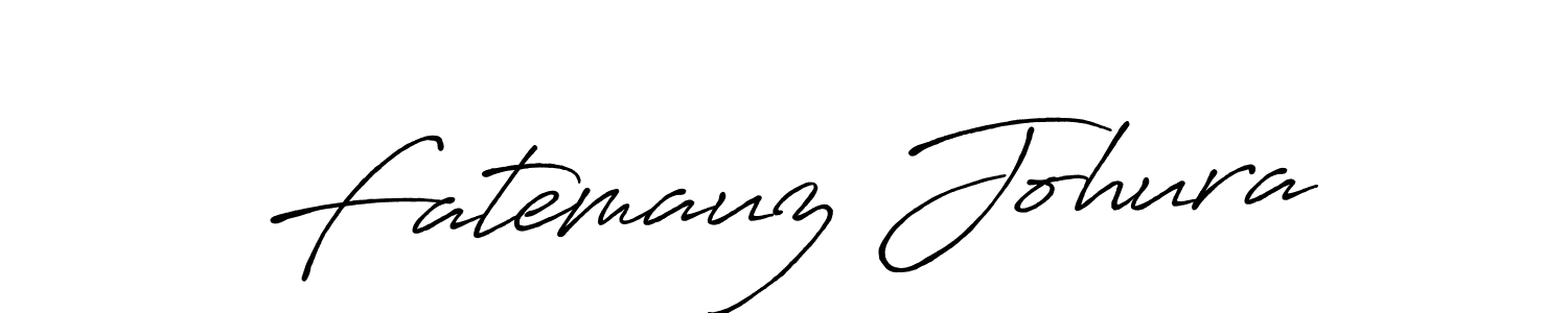 Use a signature maker to create a handwritten signature online. With this signature software, you can design (Antro_Vectra_Bolder) your own signature for name Fatemauz Johura. Fatemauz Johura signature style 7 images and pictures png