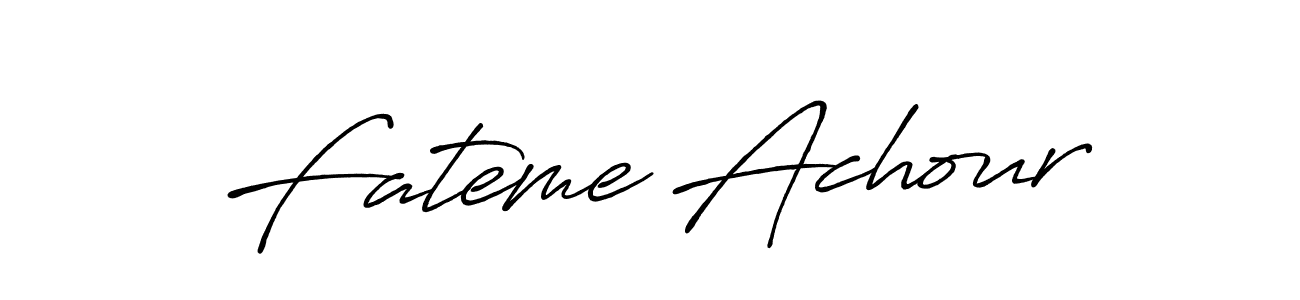 Also we have Fateme Achour name is the best signature style. Create professional handwritten signature collection using Antro_Vectra_Bolder autograph style. Fateme Achour signature style 7 images and pictures png