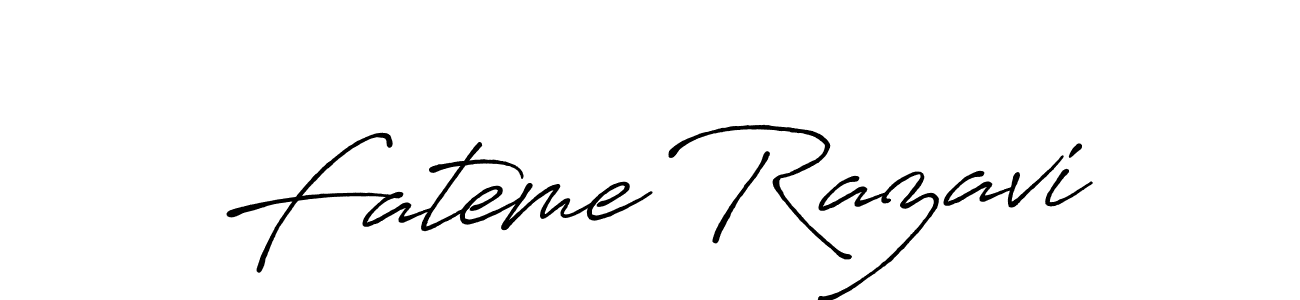 Make a beautiful signature design for name Fateme Razavi. Use this online signature maker to create a handwritten signature for free. Fateme Razavi signature style 7 images and pictures png