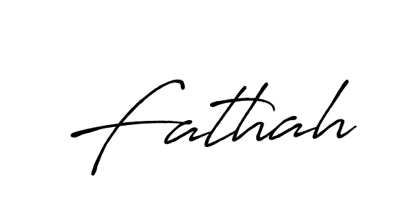 Make a beautiful signature design for name Fathah. Use this online signature maker to create a handwritten signature for free. Fathah signature style 7 images and pictures png