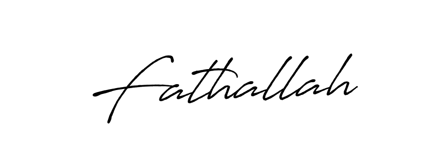 Also we have Fathallah name is the best signature style. Create professional handwritten signature collection using Antro_Vectra_Bolder autograph style. Fathallah signature style 7 images and pictures png