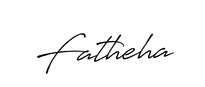 Make a beautiful signature design for name Fatheha. With this signature (Antro_Vectra_Bolder) style, you can create a handwritten signature for free. Fatheha signature style 7 images and pictures png