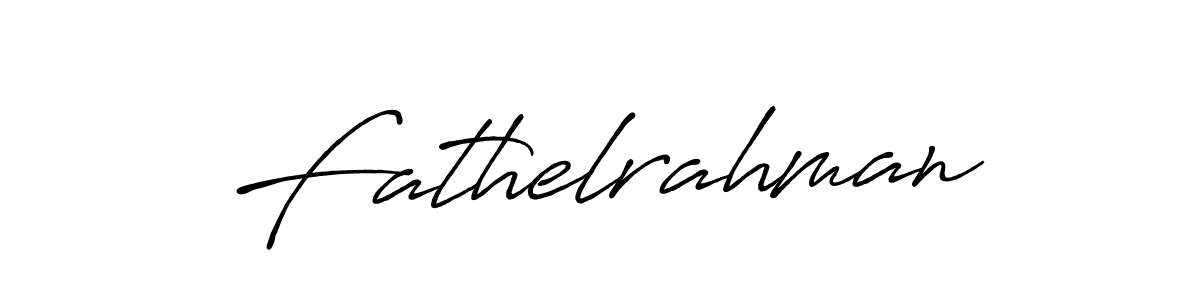 Use a signature maker to create a handwritten signature online. With this signature software, you can design (Antro_Vectra_Bolder) your own signature for name Fathelrahman. Fathelrahman signature style 7 images and pictures png