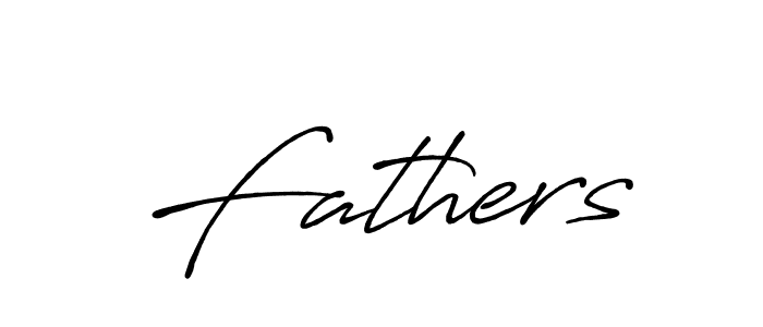 Design your own signature with our free online signature maker. With this signature software, you can create a handwritten (Antro_Vectra_Bolder) signature for name Fathers. Fathers signature style 7 images and pictures png