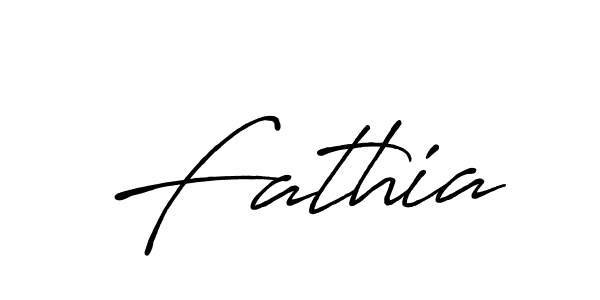 Fathia stylish signature style. Best Handwritten Sign (Antro_Vectra_Bolder) for my name. Handwritten Signature Collection Ideas for my name Fathia. Fathia signature style 7 images and pictures png