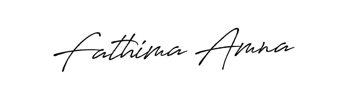 Design your own signature with our free online signature maker. With this signature software, you can create a handwritten (Antro_Vectra_Bolder) signature for name Fathima Amna. Fathima Amna signature style 7 images and pictures png