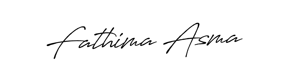 Make a beautiful signature design for name Fathima Asma. With this signature (Antro_Vectra_Bolder) style, you can create a handwritten signature for free. Fathima Asma signature style 7 images and pictures png