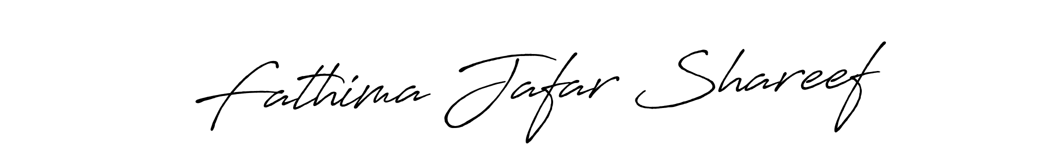 Make a beautiful signature design for name Fathima Jafar Shareef. With this signature (Antro_Vectra_Bolder) style, you can create a handwritten signature for free. Fathima Jafar Shareef signature style 7 images and pictures png