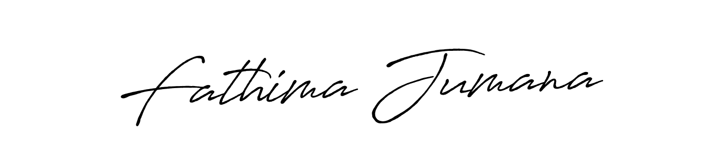 Antro_Vectra_Bolder is a professional signature style that is perfect for those who want to add a touch of class to their signature. It is also a great choice for those who want to make their signature more unique. Get Fathima Jumana name to fancy signature for free. Fathima Jumana signature style 7 images and pictures png