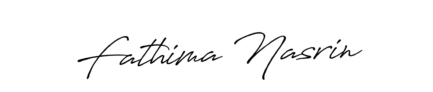 Fathima Nasrin stylish signature style. Best Handwritten Sign (Antro_Vectra_Bolder) for my name. Handwritten Signature Collection Ideas for my name Fathima Nasrin. Fathima Nasrin signature style 7 images and pictures png