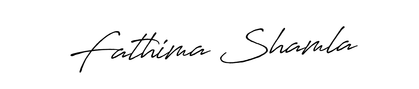 Fathima Shamla stylish signature style. Best Handwritten Sign (Antro_Vectra_Bolder) for my name. Handwritten Signature Collection Ideas for my name Fathima Shamla. Fathima Shamla signature style 7 images and pictures png