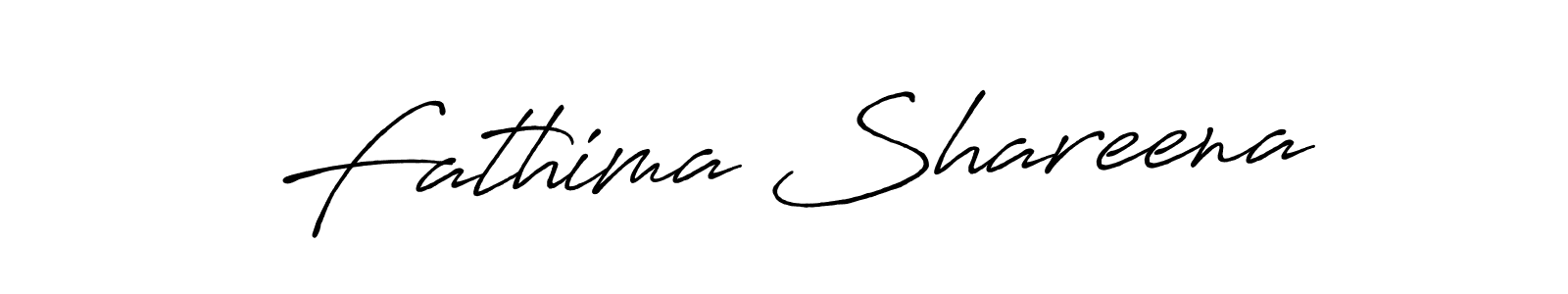 How to make Fathima Shareena signature? Antro_Vectra_Bolder is a professional autograph style. Create handwritten signature for Fathima Shareena name. Fathima Shareena signature style 7 images and pictures png