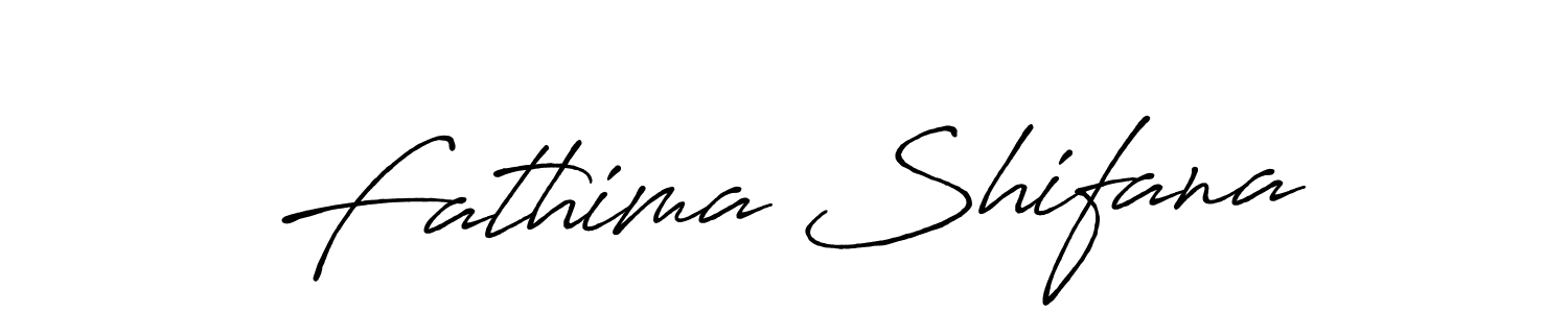 Create a beautiful signature design for name Fathima Shifana. With this signature (Antro_Vectra_Bolder) fonts, you can make a handwritten signature for free. Fathima Shifana signature style 7 images and pictures png