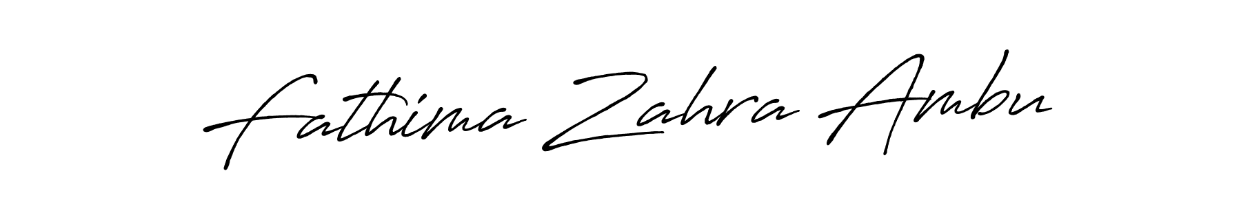 You should practise on your own different ways (Antro_Vectra_Bolder) to write your name (Fathima Zahra Ambu) in signature. don't let someone else do it for you. Fathima Zahra Ambu signature style 7 images and pictures png