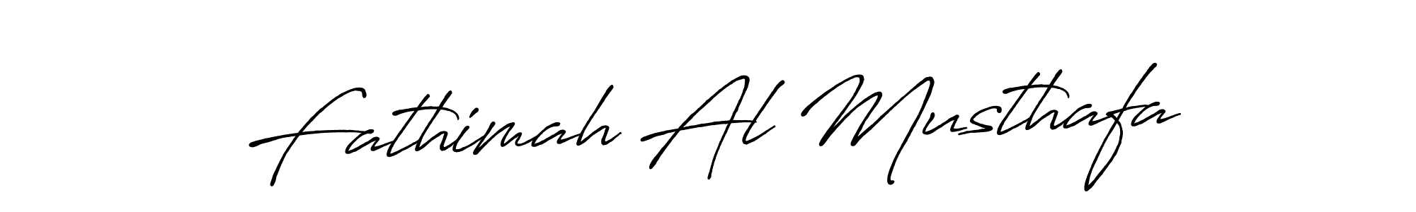 How to make Fathimah Al Musthafa name signature. Use Antro_Vectra_Bolder style for creating short signs online. This is the latest handwritten sign. Fathimah Al Musthafa signature style 7 images and pictures png