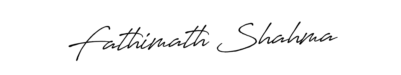 Use a signature maker to create a handwritten signature online. With this signature software, you can design (Antro_Vectra_Bolder) your own signature for name Fathimath Shahma. Fathimath Shahma signature style 7 images and pictures png