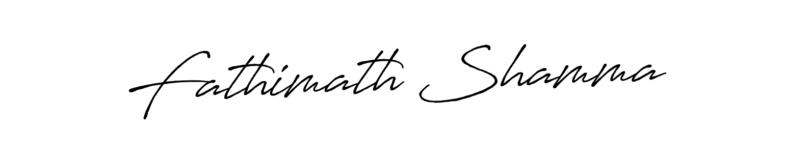 Design your own signature with our free online signature maker. With this signature software, you can create a handwritten (Antro_Vectra_Bolder) signature for name Fathimath Shamma. Fathimath Shamma signature style 7 images and pictures png