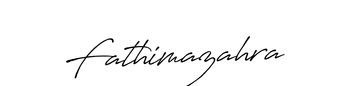 Fathimazahra stylish signature style. Best Handwritten Sign (Antro_Vectra_Bolder) for my name. Handwritten Signature Collection Ideas for my name Fathimazahra. Fathimazahra signature style 7 images and pictures png