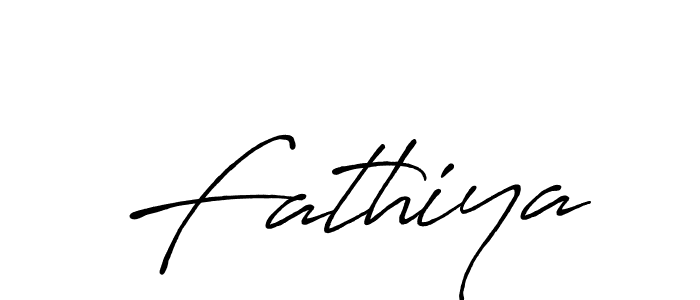 Use a signature maker to create a handwritten signature online. With this signature software, you can design (Antro_Vectra_Bolder) your own signature for name Fathiya. Fathiya signature style 7 images and pictures png