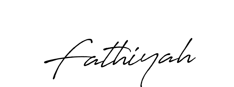 Make a beautiful signature design for name Fathiyah. Use this online signature maker to create a handwritten signature for free. Fathiyah signature style 7 images and pictures png