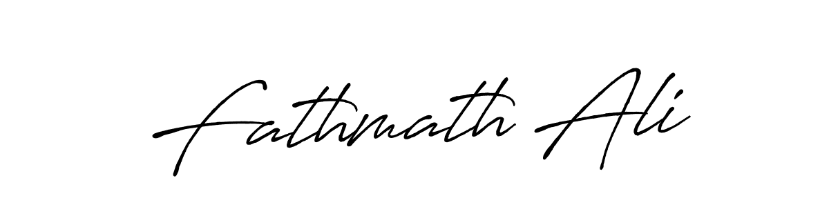 How to make Fathmath Ali signature? Antro_Vectra_Bolder is a professional autograph style. Create handwritten signature for Fathmath Ali name. Fathmath Ali signature style 7 images and pictures png