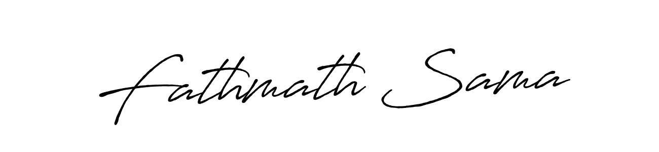 Make a beautiful signature design for name Fathmath Sama. With this signature (Antro_Vectra_Bolder) style, you can create a handwritten signature for free. Fathmath Sama signature style 7 images and pictures png