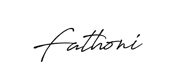 Make a beautiful signature design for name Fathoni. Use this online signature maker to create a handwritten signature for free. Fathoni signature style 7 images and pictures png