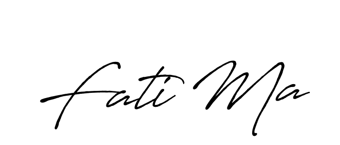 Also You can easily find your signature by using the search form. We will create Fati Ma name handwritten signature images for you free of cost using Antro_Vectra_Bolder sign style. Fati Ma signature style 7 images and pictures png