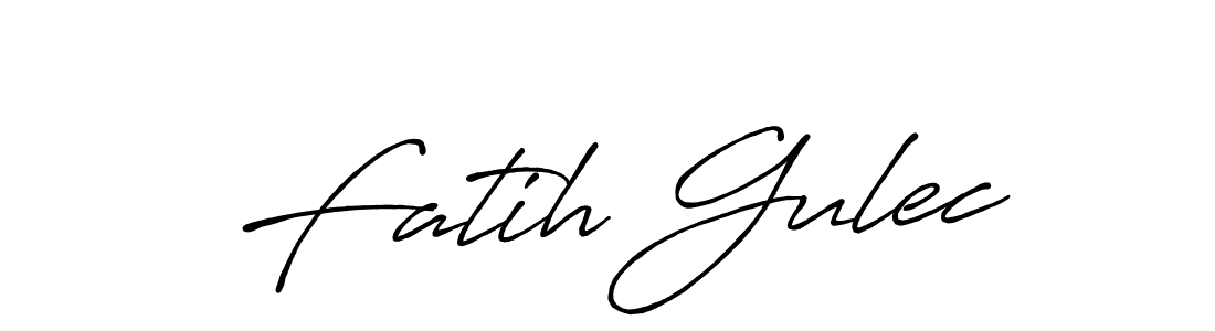 if you are searching for the best signature style for your name Fatih Gulec. so please give up your signature search. here we have designed multiple signature styles  using Antro_Vectra_Bolder. Fatih Gulec signature style 7 images and pictures png