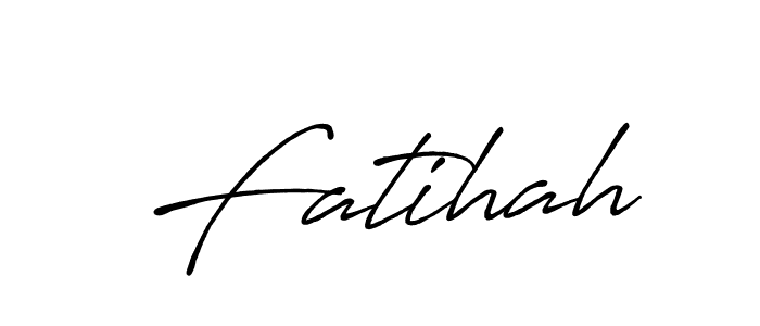 Fatihah stylish signature style. Best Handwritten Sign (Antro_Vectra_Bolder) for my name. Handwritten Signature Collection Ideas for my name Fatihah. Fatihah signature style 7 images and pictures png